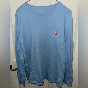 Vineyard Vines Light Blue Long Sleeve Tee